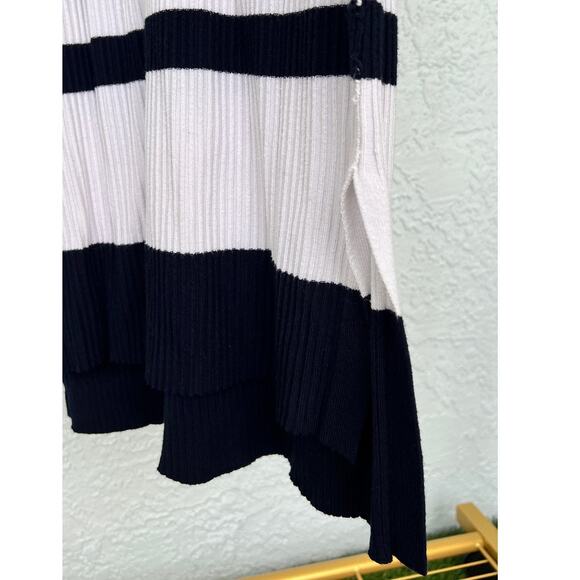 Tommy Hilfiger Knitted Midi Dress Super Stretchy Size Medium Blue White - Picture 3 of 10